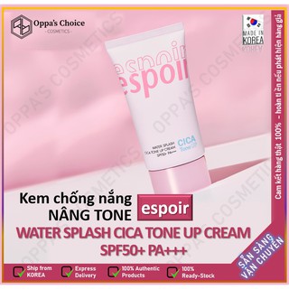 Kem chống nắng nâng tone ESPOIR WATER SPLASH CICA TONE UP CREAM SPF50+ PA+++