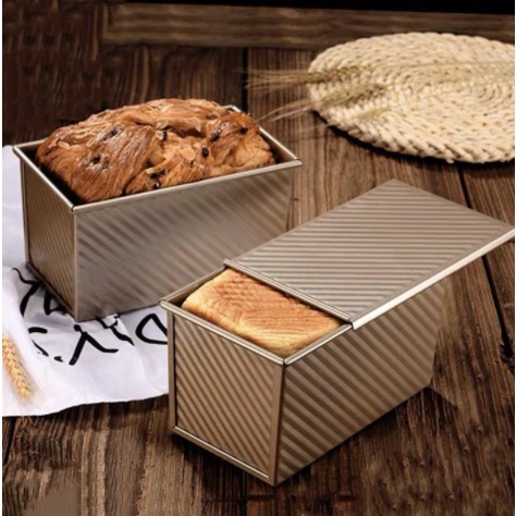 Kèm Nắp Khuôn Nướng Bánh Chống Dính Cao Câp 450g, Khuôn Làm Bánh Mì Sandwich, Khuôn Làm Bánh Mì Gối Loại Đẹp