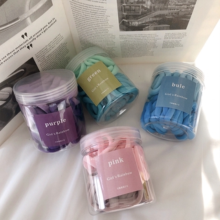 Set 50 Dây Cột Tóc Đuôi Ngựa E120 Phối Màu Gradient Độc Đáo