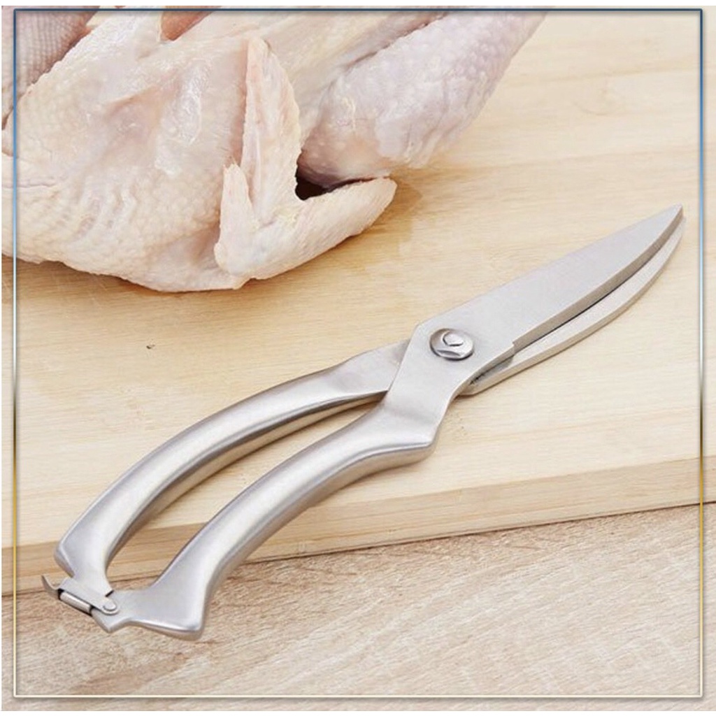 Kéo Cắt Gà Vịt Inox Cao Cấp Siêu Sắc Bén