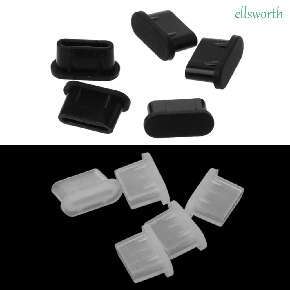 Nút bọc Silicone chống bụi cho cổng cắm USB Type-c cho Samsung Huawei màu sắc