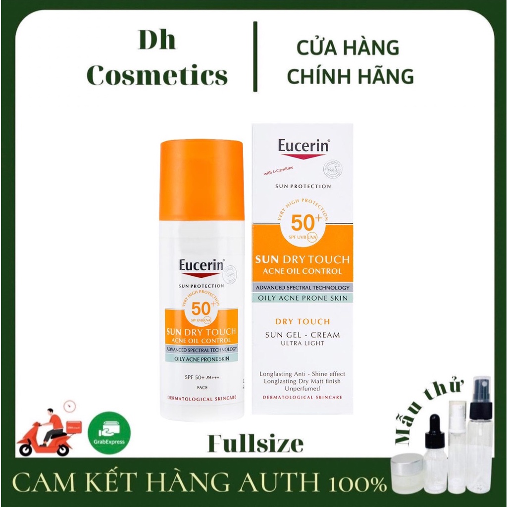 Kem chống nắng Eucerin Sun Gel-Cream Dry Touch Oil Control SPF50+ 50ml