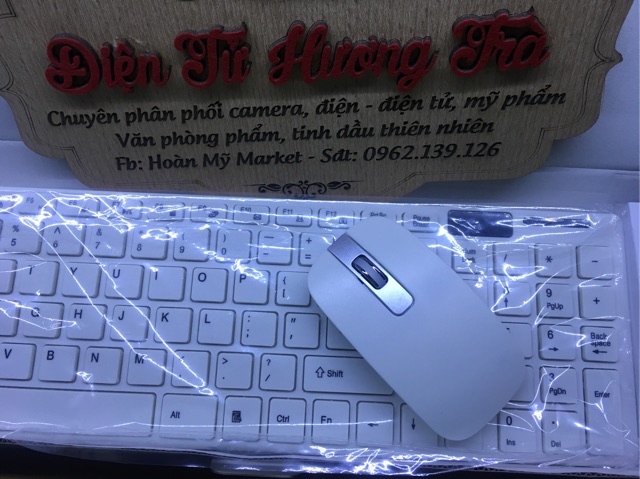 Bàn phím không dây Wireless Keyboard 2.4G kèm chuột không dây