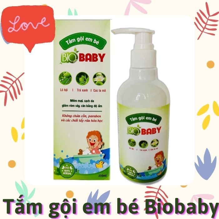 [COMBO KHUYẾN MÃI]Gel tắm bé 100% Thảo dược từ Thiên nhiên Biobaby 250ml - BO02