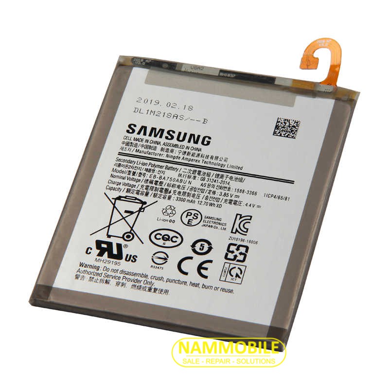 Pin Samsung Galaxy A10, M10, A7-2018, A750 EB-BA750ABU 3300mAh Zin + Tặng Keo dán Pin + FreeShip