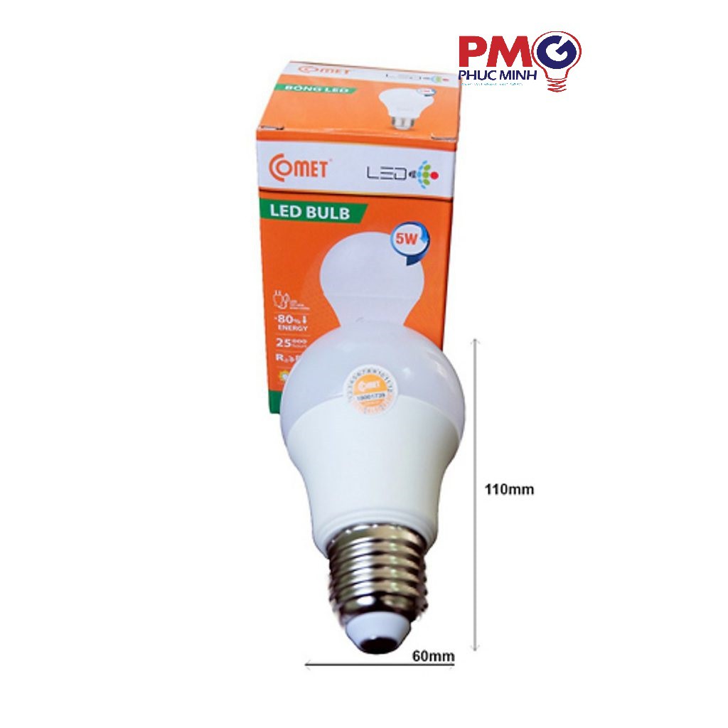 Bóng đèn led bulb COMET, mã SP: CB01F00xx, 3w, 5w, 7w, 9w - Hàng chính hãng