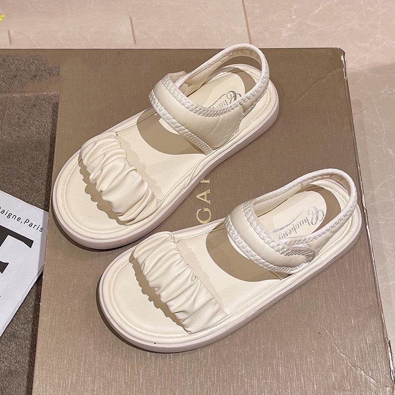 Sandal nữ quai nhún đế cao 3cm cực đẹp