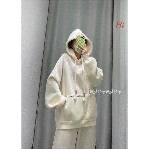 Áo hoodie Cotton chữ túi H2A785