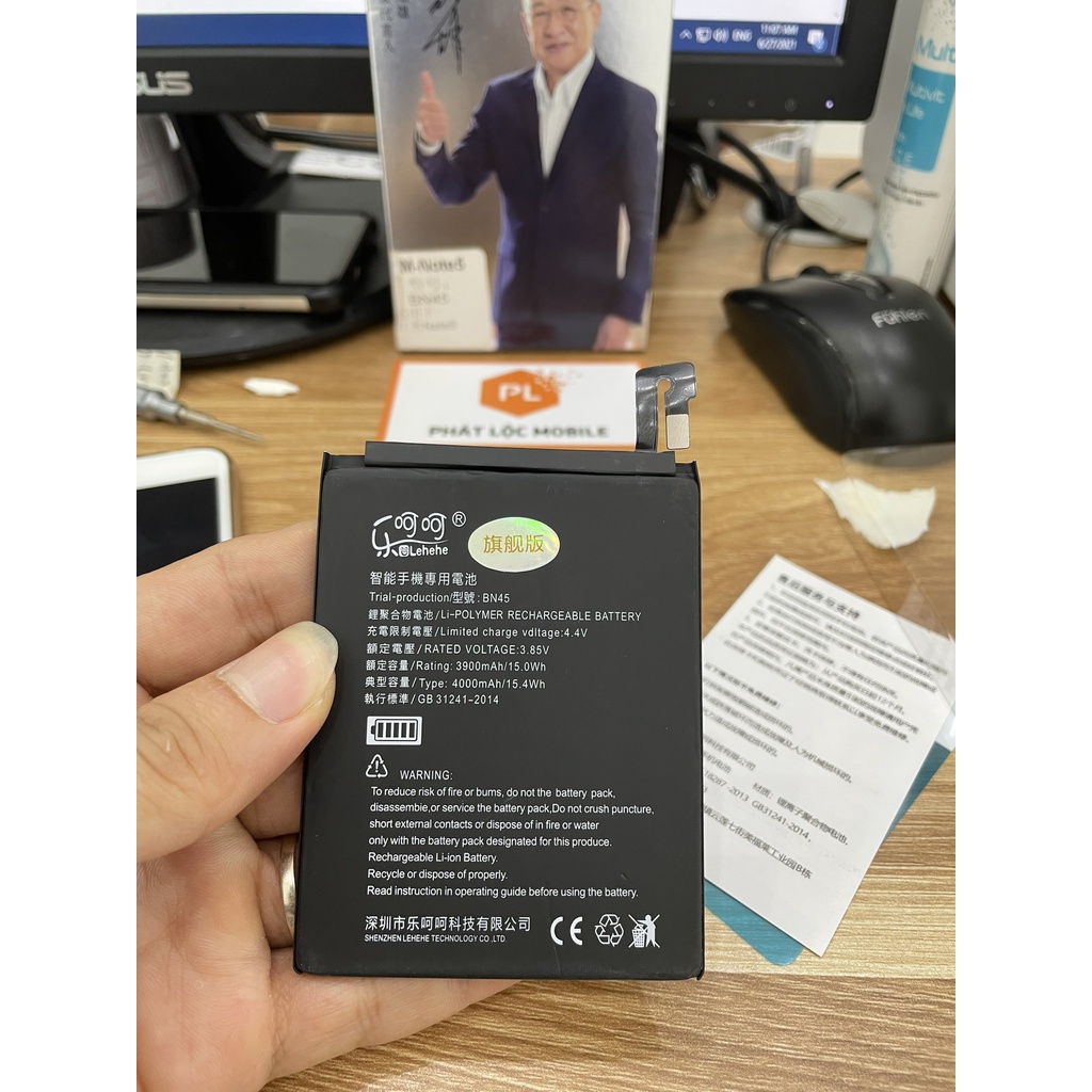 PIN lehehe xiaomi remdi note 5& note 5 Pro chất lượng cao