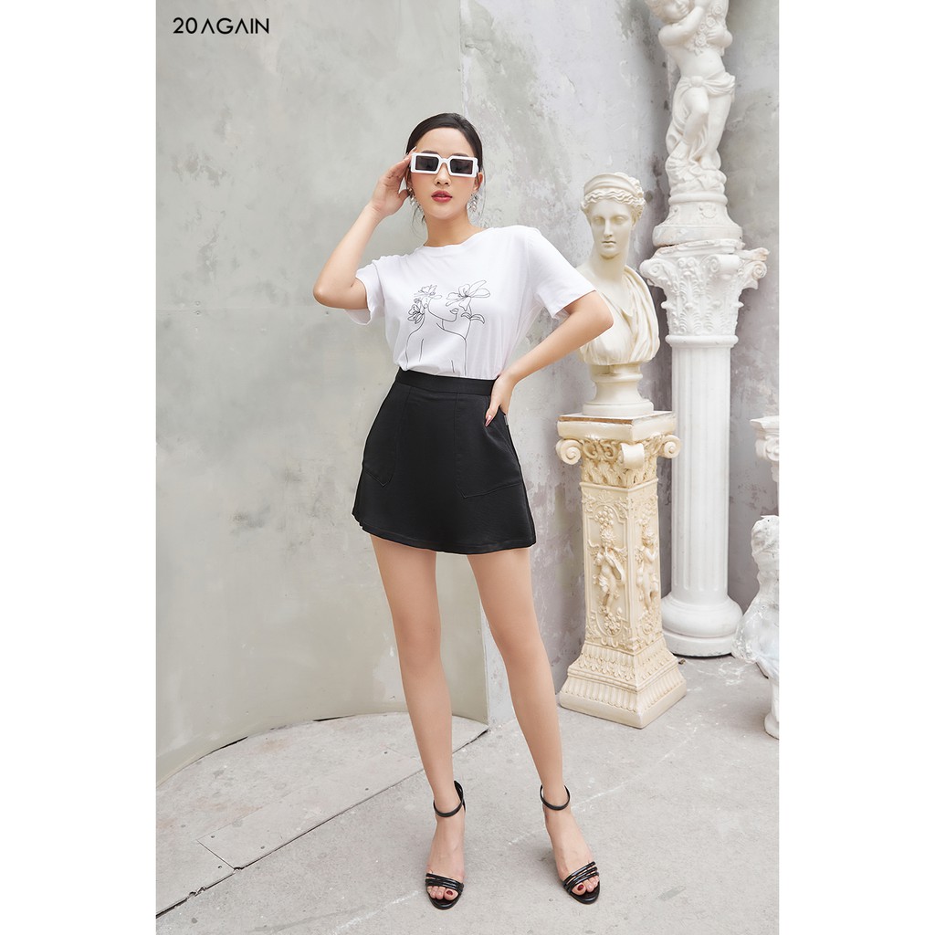 Chân váy A túi ốp chéo 20 Again JAA1108 | BigBuy360 - bigbuy360.vn