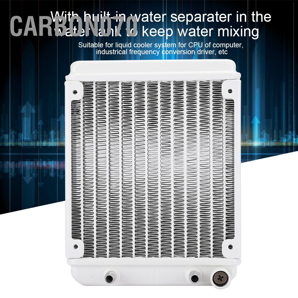 🌟Hàng HOT Nhôm Tản nhiệt CPU 12CM nước làm mát máy tính chuyên nghiệp với cổng phun nước【Carbon070】