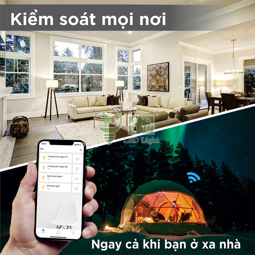 Bóng đèn Led 3E kết nối WiFi thông minh 11W