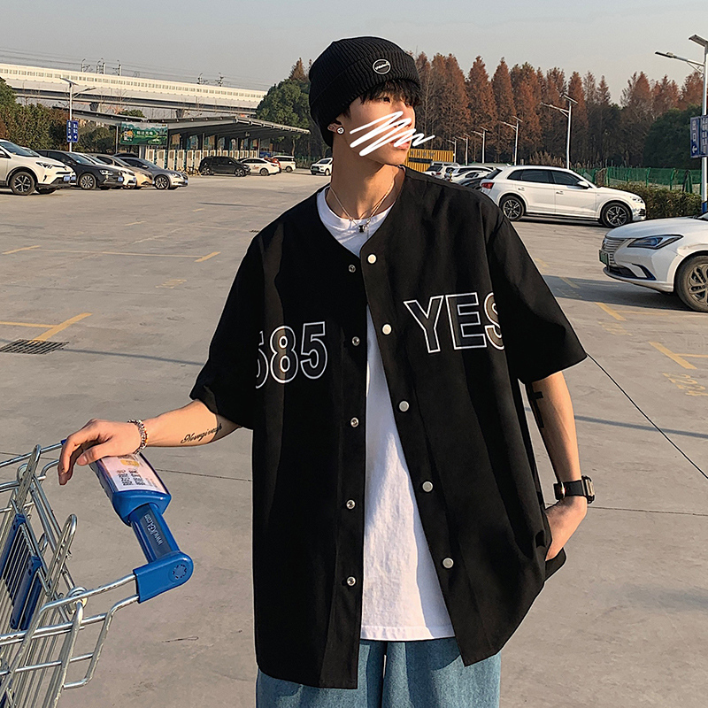 Áo Sơ Mi Bóng Chày  Tay Ngắn Thời Trang Dành Cho Nam Jersey Áo Bóng Chày UNISEX | BigBuy360 - bigbuy360.vn