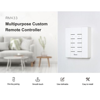 REMOTE RF 433 SONOFF & ĐẾ GẮN TƯỜNG - KÈM PIN