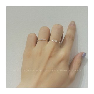 [MIMI_STORE] NHẪN BẠC VÔ CỰC - NHẪN BẠC TRƠN