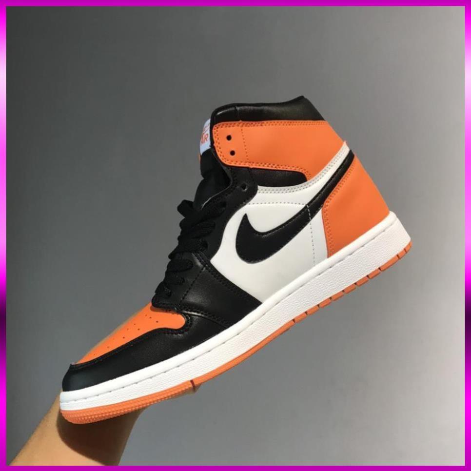 [Sneaker34]⚡️𝕋ổ𝕟𝕘 𝕂𝕙𝕠⚡️ Giày thể thao sneaker Jordan 1 đen cam cao cổ nam nữ full box