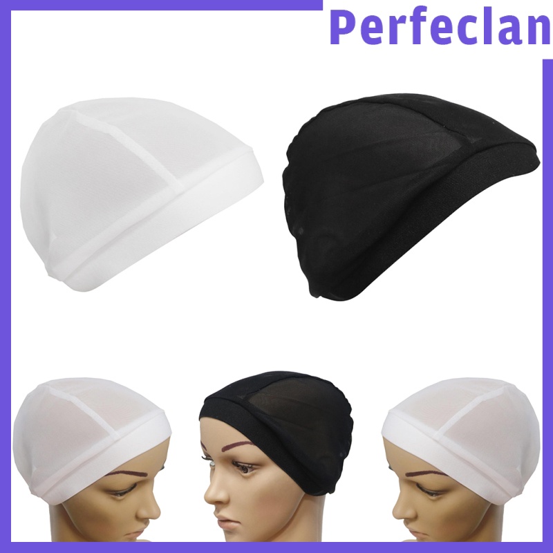Set 2 mũ trùm đầu turban vải lưới đàn hồi sử dụng khi ngủ tiện lợi cho nam và nữ