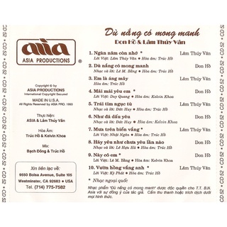 dĩa cd nhạc don hồ