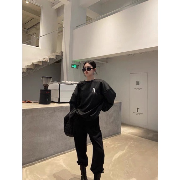 Áo nỉ Sweater nam nữ áo phông dài tay in Chữ R SW07 thời trang Antini | BigBuy360 - bigbuy360.vn