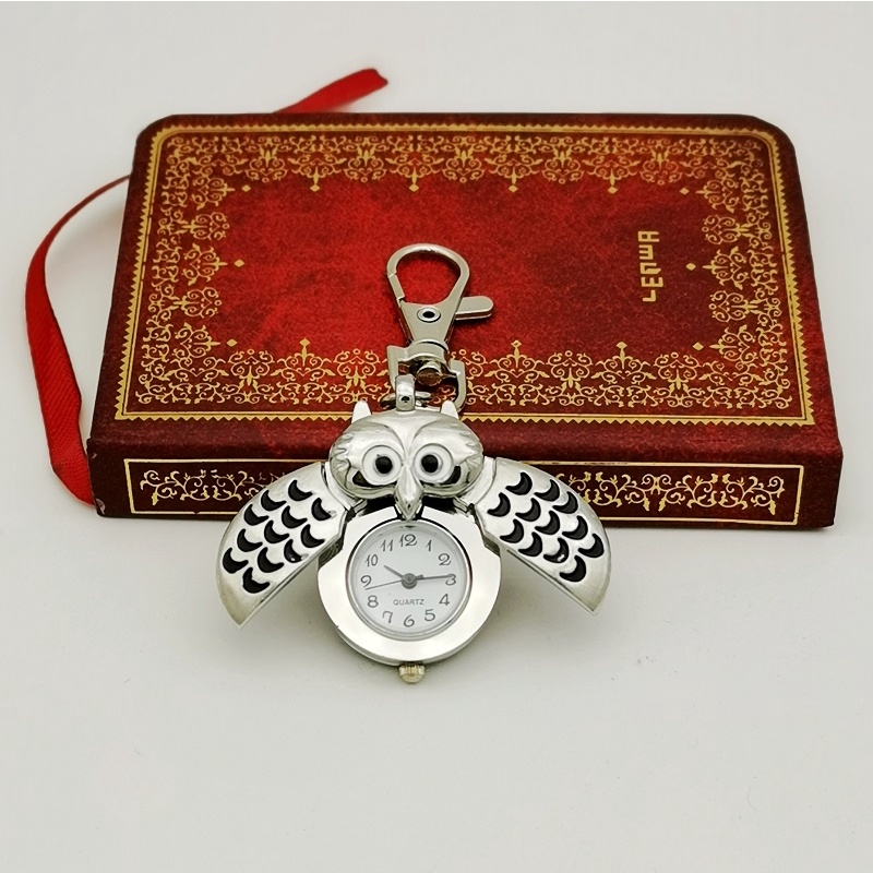 Đồng hồ nam bỏ túi hình chim cú phong cách vintage