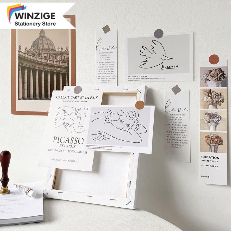 Winzige 7 Tấm Bưu Thiếp Treo Tường Hình Chú Picasso