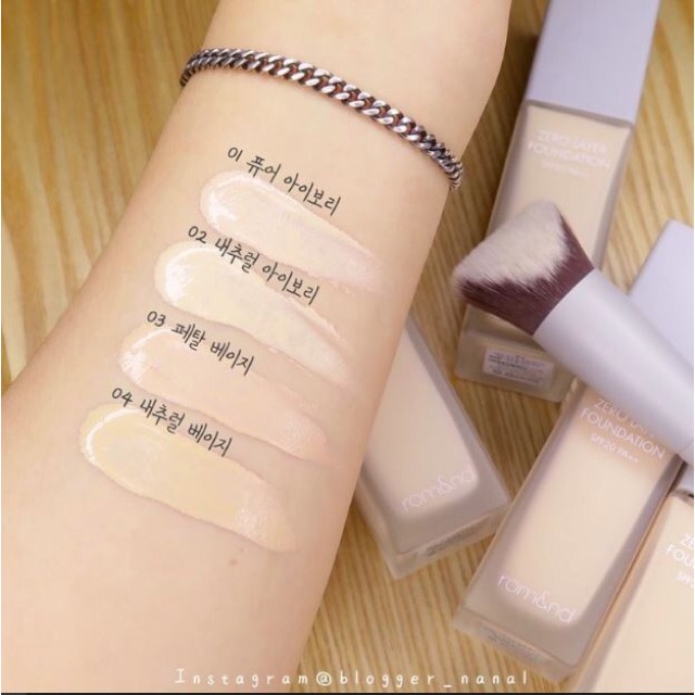 [Chính hãng] Kem Nền Mỏng Nhẹ Tự Nhiên Cho Lớp Nền Hoàn Hảo Romand Zero Layer Foundation 35ml | BigBuy360 - bigbuy360.vn