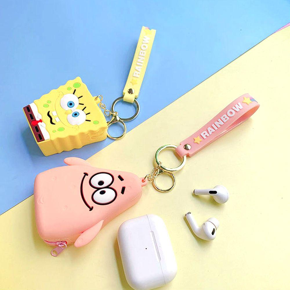 Ví Đựng Tiền Xu Mini Có Móc Khóa Họa Tiết Hoạt Hình Dễ Thương