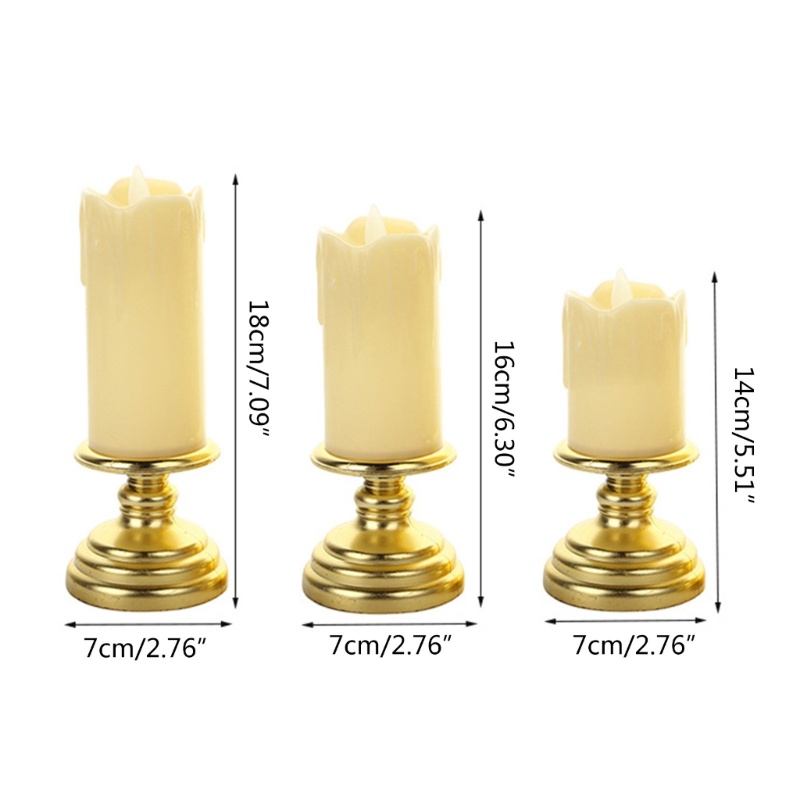 Đèn LED Hình Nến Không Lửa Trang Trí Phòng Ngủ / Tiệc Sinh Nhật / Giáng Sinh