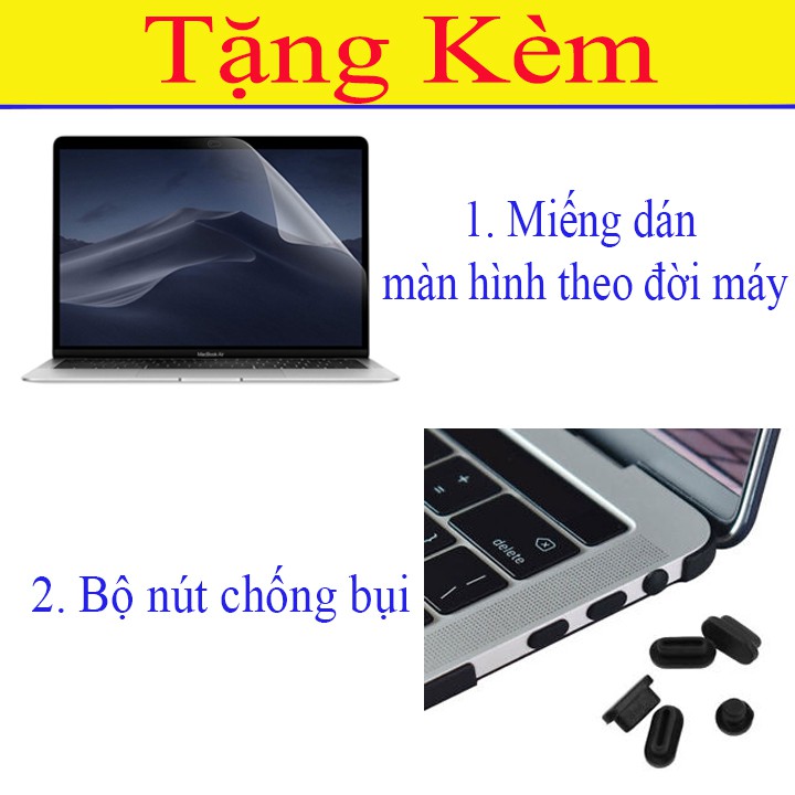 Ốp Macbook & Phủ Phím Cùng Màu (Tặng Kèm Miếng Dán Màn Hình Và Set Nút Chống Bụi)-ALBUM 3 | BigBuy360 - bigbuy360.vn