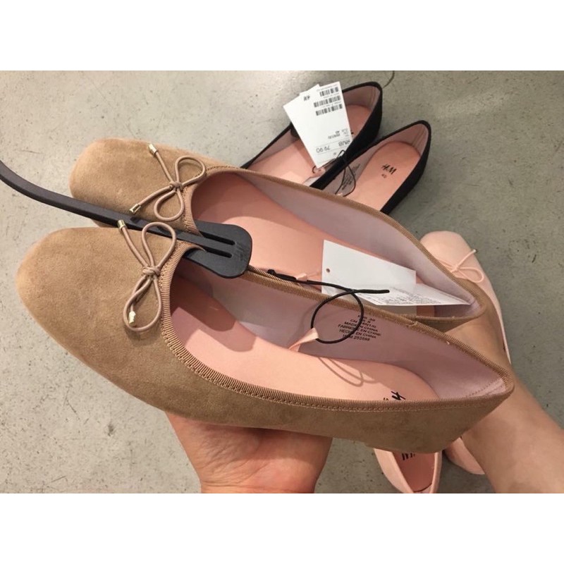 Giày búp bê nơ HM auth