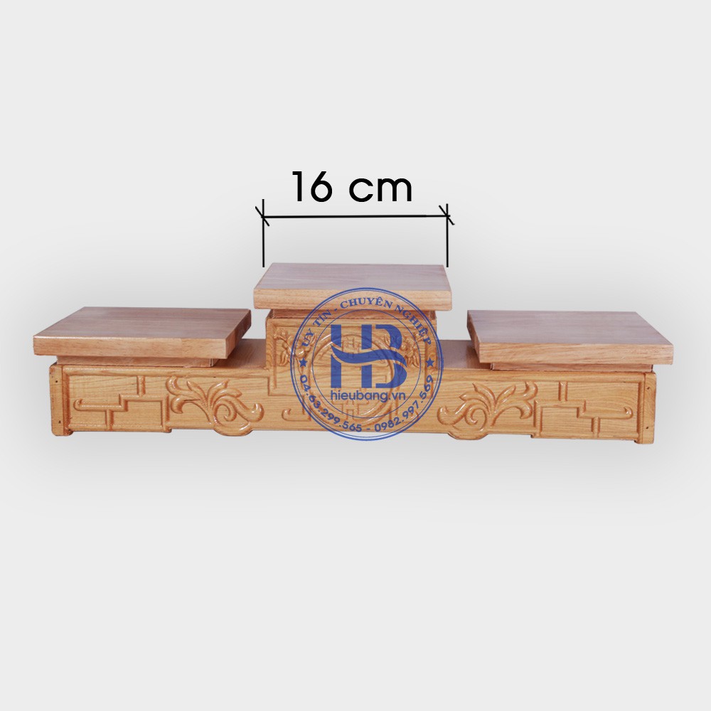 Đế tam cấp màu sáng 16cm