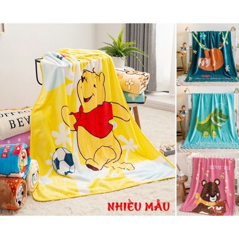 Chăn Lông Tuyết Thu Đông 100×140cm, Chăn Đi Học Cho Bé