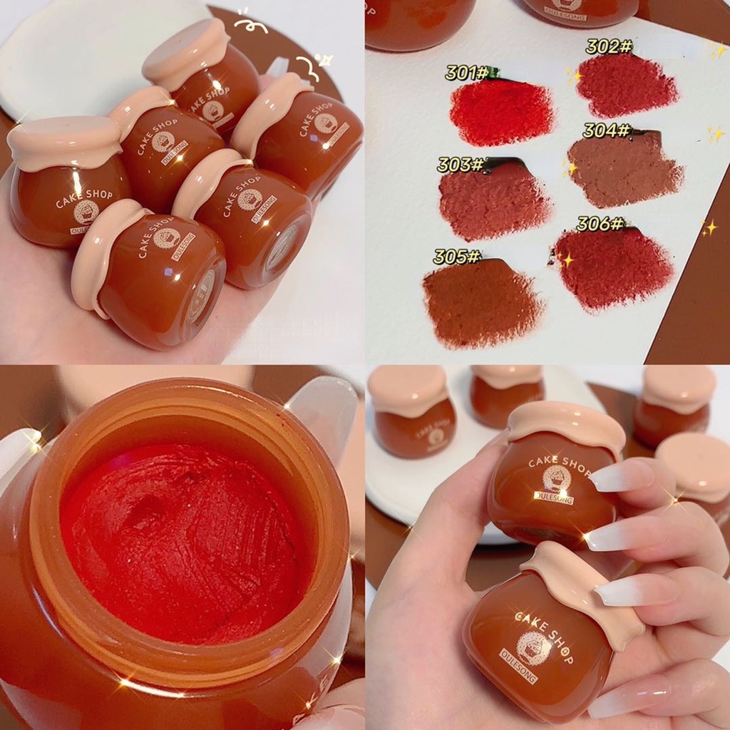 [Hàng mới về] Son môi Oulesong có cọ trang điểm thời trang lâu trôi