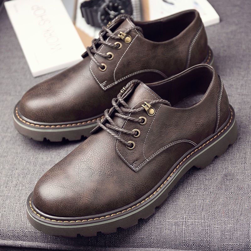 Giày Thể Thao Da Mềm Thoáng Khí Thoải Mái Thời Trang Thu Đông Cho Nam