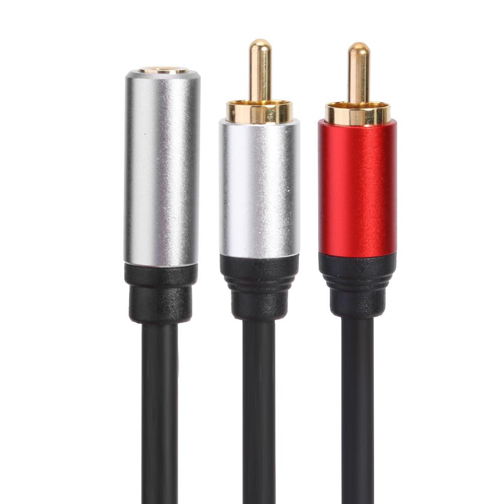 Dây Cáp Âm Thanh Chữ Y 0.3m 3.5mm Với 2 Đầu Rca