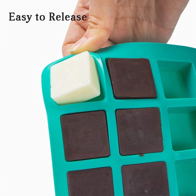 Khuôn silicone 40 Ngăn Làm Đá / chocolate / Kẹo Hình Vuông Tiện Dụng