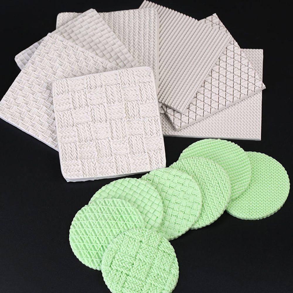 Khuôn Silicone Tạo Hình Đan Len Độc Đáo Trang Trí Bánh Kem DIY