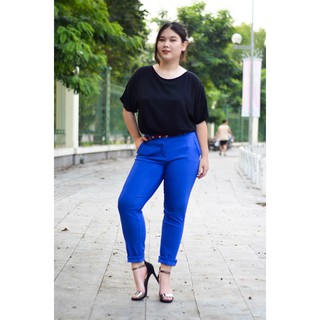 Quần skinny kaki Lưng Cao siêu co giãn BIGSIZE Có kèm dây lưng