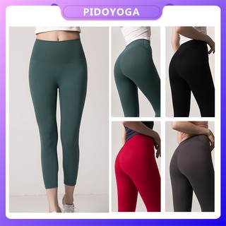 Quần legging màu trơn ôm dáng lưng cao thân thiện với da cho thể thao