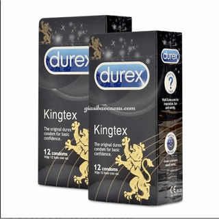 Bao cao su durex kingtex hộp 12 cái