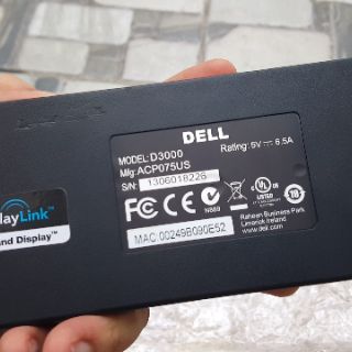 Dock cắm thêm màn hình Dell D3000