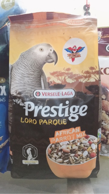 Prestige mix dành cho vẹt xám Châu Phi gói nguyên seal 1kg