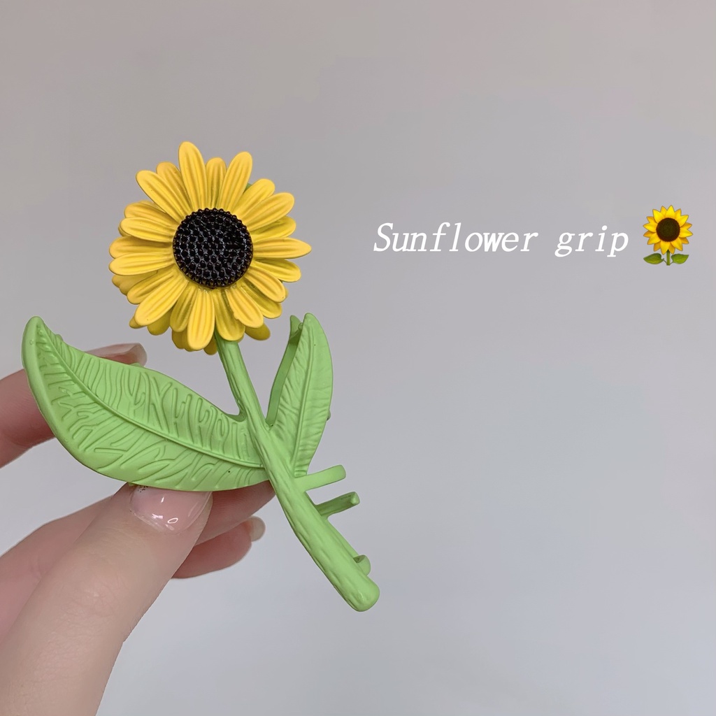 Kẹp Tóc Hoa Hướng Dương Thời Trang Hè Hàn Quốc Chất Lượng Cao Cho Nữ