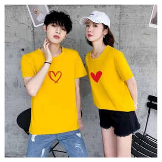 áo đôi trái tim đỏ nam nữ