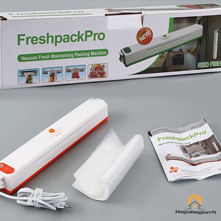 Máy Hút Chân Không Và Hàn Miệng Túi 2In 1 Fresh Pack Pro, Tặng 10 Túi Hút Chân Không, Bảo Hành 12 Tháng