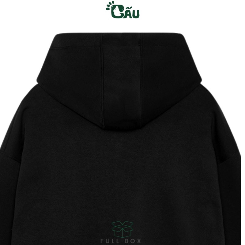 Áo khoác hoodie Gấu194 Gấu Phản Quang vải nỉ co dãn, dày dặn mềm mịn form rộng