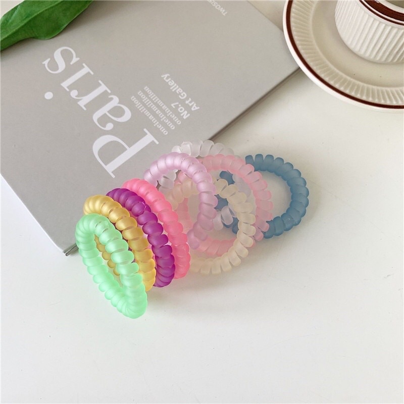 Dây cột tóc màu pastel
