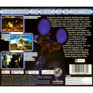 Đĩa cd game ps1: street fighter ex2 plus