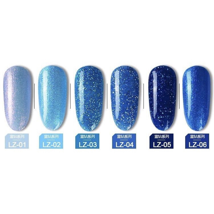 Sơn Gel As tone nhũ xanh mã LZ- đảm bảo chuẩn chính hãng