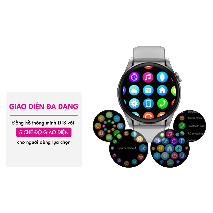 ĐỒNG HỒ THÔNG MINH DT3 sở hữu hàng loạt tính năng thông minh với vẻ ngoài sang trọng, tinh tế - gomhang.vn